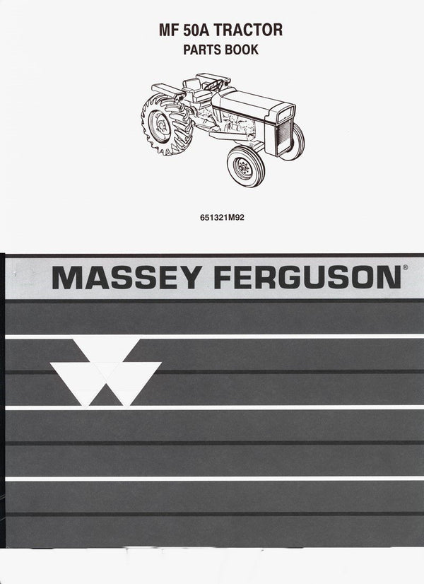 Massey Ferguson MF50A MF 50ATractor Parts Manual